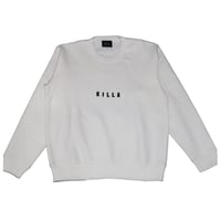 KILLA  PATCH SWAET SHIRT  WHITE