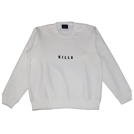 KILLA  PATCH SWAET SHIRT  WHITE