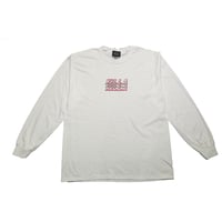 TRIPLE LOGO L/S TEE WHITE×PINK