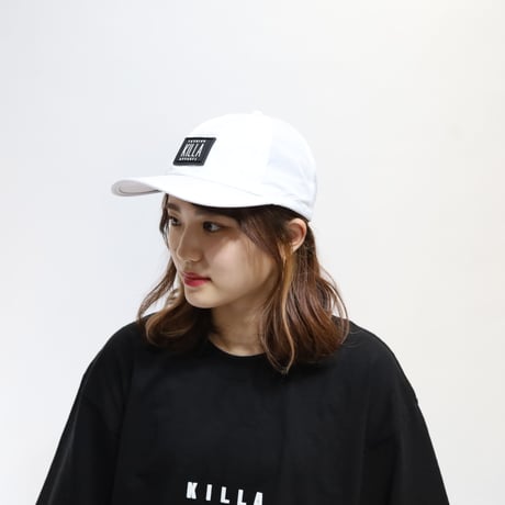 NEW RUBBER BOX LOGO SHELL CAP WHITE