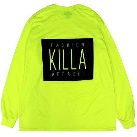 NEW ESSENTIAL BOX LOGO L/S TEE SAFETY YELLOW