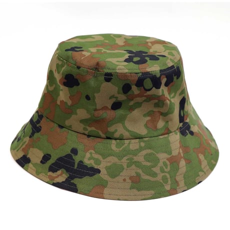 NEW RUBBER BOX LOGO BUCKT HAT GREEN CAMO