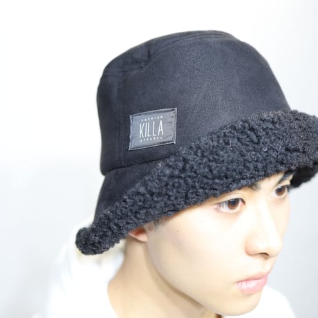 BOX LOGO BOA BUCKET HAT BLACK
