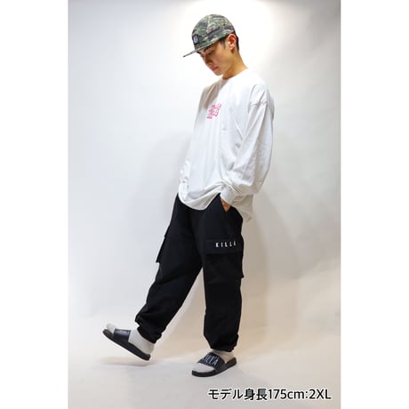 TRIPLE LOGO L/S TEE WHITE×PINK