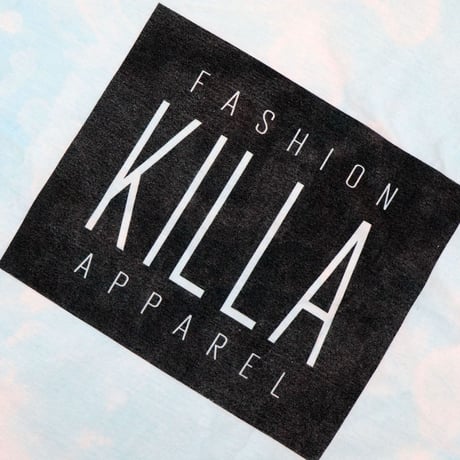 NEW ESSENTIAL BOX LOGO S/S TEE TIE DYE LIGHT BLUE