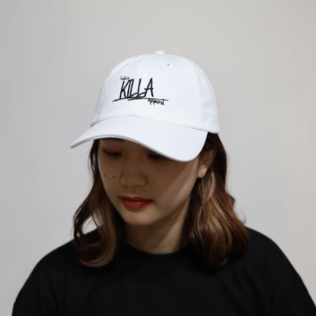 STYLISH FRONT LOGO CAP WHITE