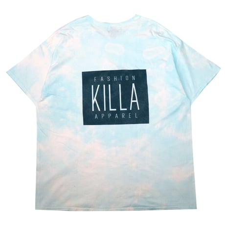 NEW ESSENTIAL BOX LOGO S/S TEE TIE DYE LIGHT BLUE
