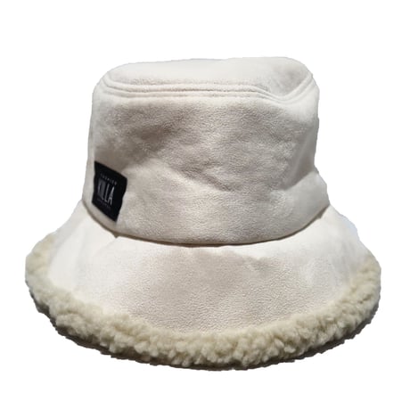 BOX LOGO BOA BUCKET HAT WHITECREAM