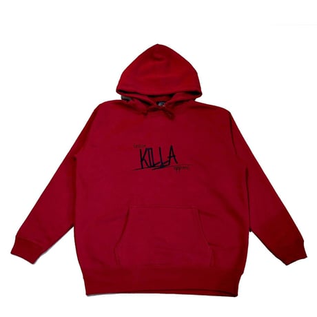STYLISH LOGO HOODIE BURGUNDY
