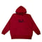 STYLISH LOGO HOODIE BURGUNDY