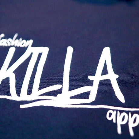 STYLISH LOGO HOODIE NAVY