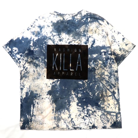 NEW ESSENTIAL BOX LOGO S/S TEE TIE DYE BLUE