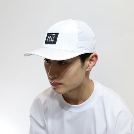 NEW RUBBER BOX LOGO SHELL CAP WHITE
