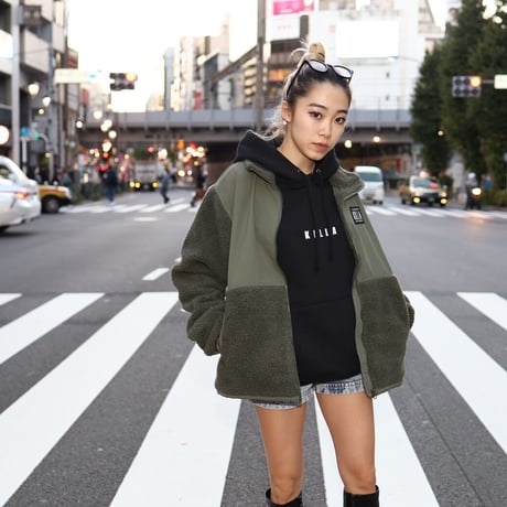 KILLA  PATCH HOODIE  BLACK