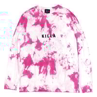 NEW ESSENTIAL BOX LOGO L/S TEE TIE DYE PINK