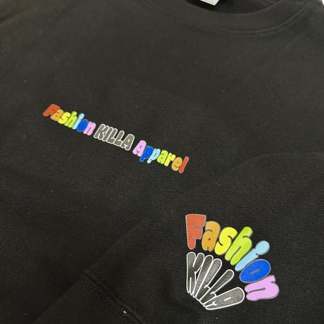 RAINBOW KILLA SWEAT BLACK