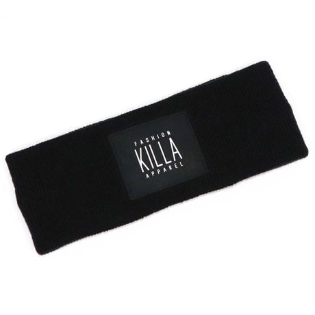 NEW RUBBER BOX LOGO HEAD BAND BLACK