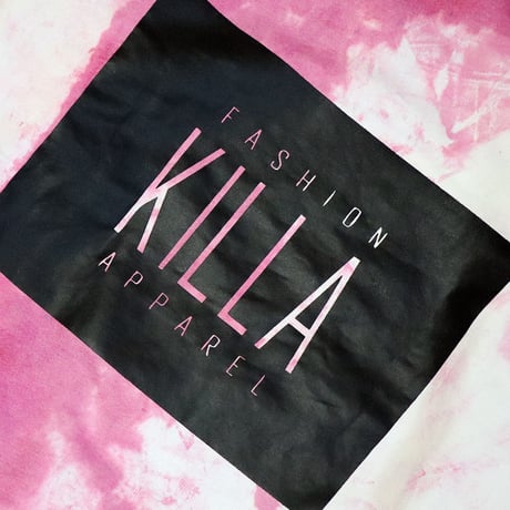 NEW ESSENTIAL BOX LOGO HOODIE TIE-DYE PINK