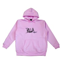 STYLISH LOGO HOODIE PINK
