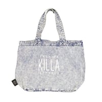 ORIGIN LOGO DENIM TOTE BAG