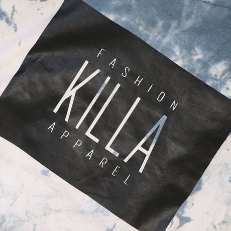 NEW ESSENTIAL BOX LOGO HOODIE TIE-DYE BLUE