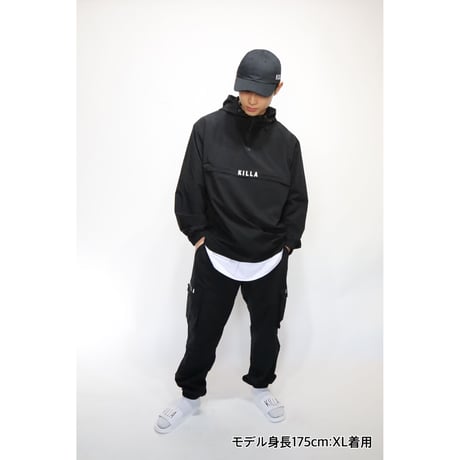 NEW ESSENTIAL LOGO  SHELL ANORAK  JACKET  BLACK