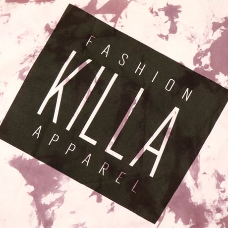 NEW ESSENTIAL BOX LOGO L/S TEE TIE DYE PURPLE