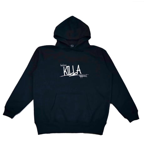 STYLISH LOGO HOODIE BLACK