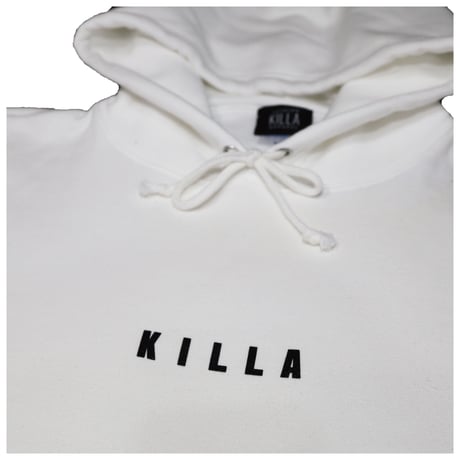 KILLA  PATCH HOODIE  WHITE
