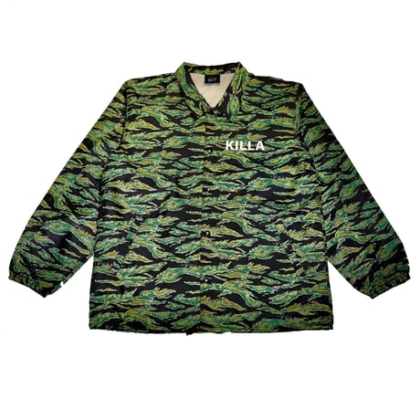 NEW ESSENTIAL LOGO  COACH JACKET TIGER CAMO