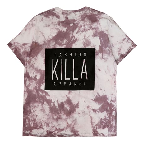 NEW ESSENTIAL BOX LOGO S/S TEE TIE DYE PURPLE