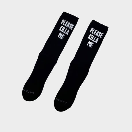PLEASE KILLA ME SOCKS WHITE