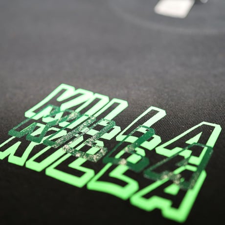 TRIPLE LOGO L/S TEE BLACK×LIME