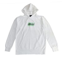 TRIPLE LOGO HOODIE WHITE×LIME