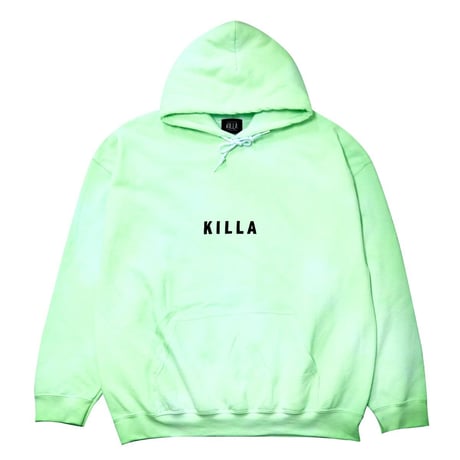 NEW ESSENTIAL BOX LOGO HOODIE TIE-DYE LIME GREEN