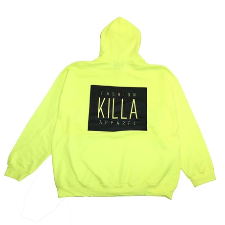 NEW ESSENTIAL BOX LOGO HOODIE SAFETY YELLOW