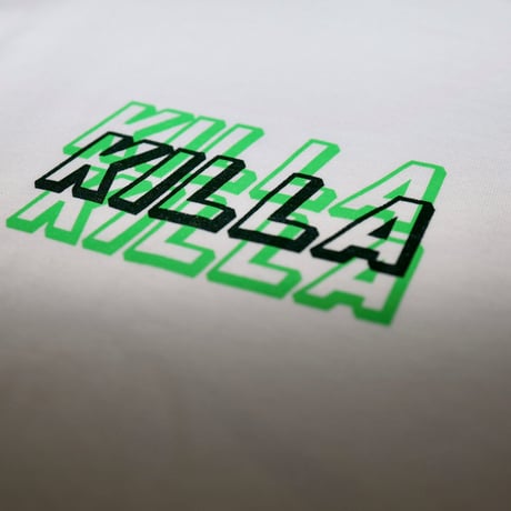 TRIPLE LOGO L/S TEE WHITE×LIME