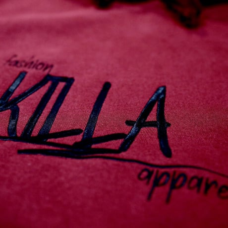 STYLISH LOGO HOODIE BURGUNDY