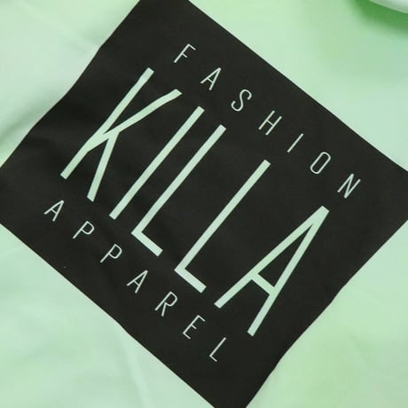 NEW ESSENTIAL BOX LOGO HOODIE TIE-DYE LIME GREEN