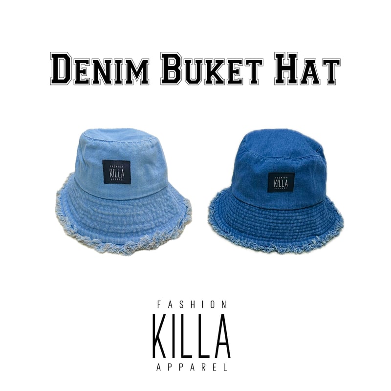 DENIM BUCKET HAT | Fashion KILLA Apparel