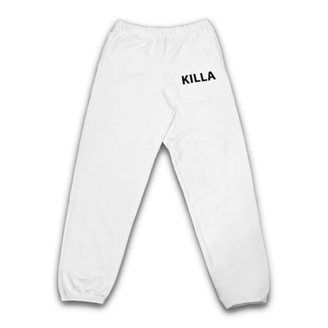 NEW ESSENTIAL BIG LOGO SWEAT PANTS WHITE