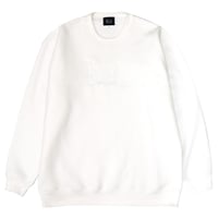 STYLISH LOGO SWAET CREW WHITE