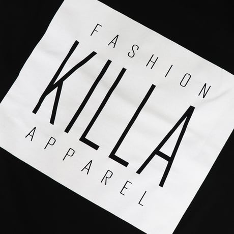 NEW ESSENTIAL BOX LOGO L/S TEE BLACK/WHITE
