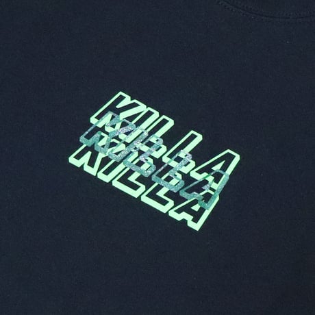 TRIPLE LOGO S/S TEE BLACK×LIME