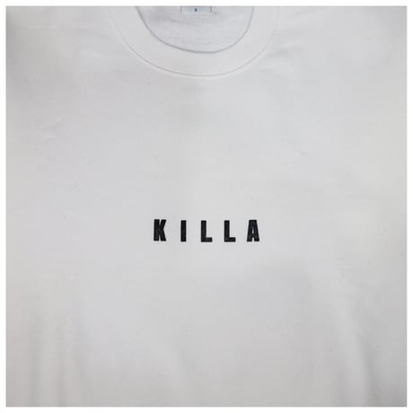 KILLA  PATCH SWAET SHIRT  WHITE