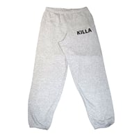 NEW ESSENTIAL BIG LOGO SWEAT PANTS GRAY