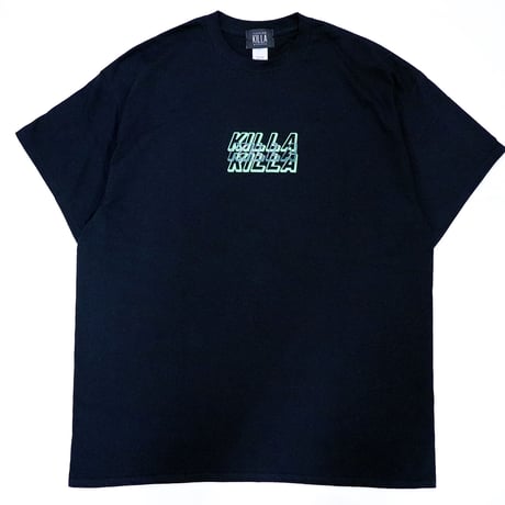 TRIPLE LOGO S/S TEE BLACK×LIME