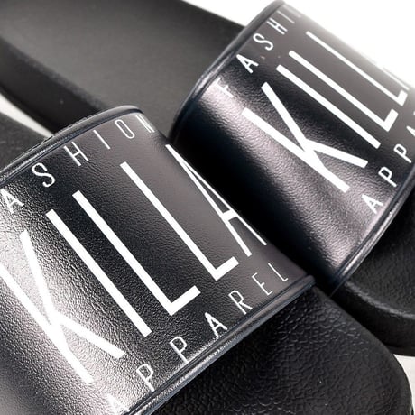 NEW ESSENTIAL LOGO SLIDER SANDALS BLACK