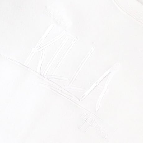 STYLISH LOGO SWAET CREW WHITE