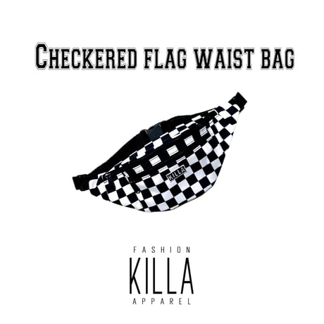 KILLA CHECKERED FLAG WAIST BAG（丸型）